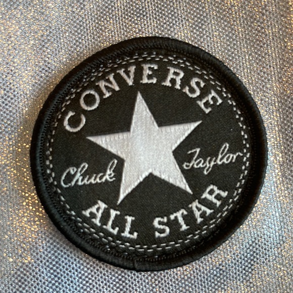 Converse Kids All Over Print Foil High-Rise Leggings in blue, size M (10-12 yrs) - Picture 6 of 6